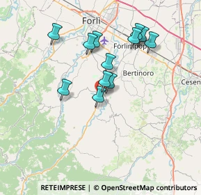 Mappa Strada Meldola - S. Colombano, 47014 Meldola FC, Italia (6.45083)