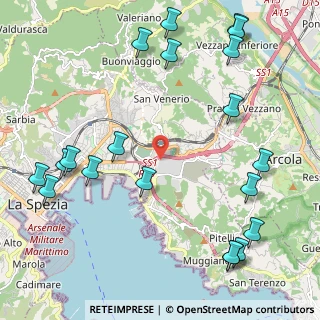Mappa Via Privata O. T. O., 19100 La Spezia SP, Italia (2.897)