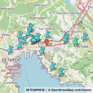 Mappa Via Privata O. T. O., 19100 La Spezia SP, Italia (2.018)