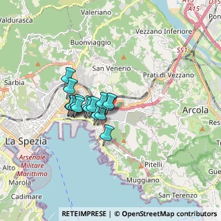 Mappa Via Privata O. T. O., 19100 La Spezia SP, Italia (1.2)