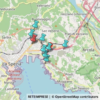 Mappa Via Privata O. T. O., 19100 La Spezia SP, Italia (1.26417)