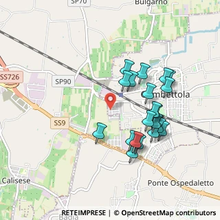 Mappa Via Giordano Umberto, 47035 Gambettola FC, Italia (0.9015)