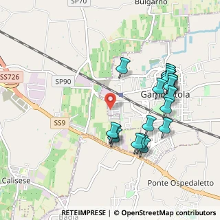 Mappa Via Giordano Umberto, 47035 Gambettola FC, Italia (1.029)