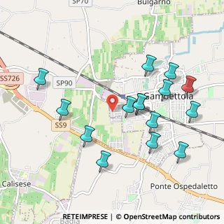 Mappa Via Giordano Umberto, 47035 Gambettola FC, Italia (1.04267)