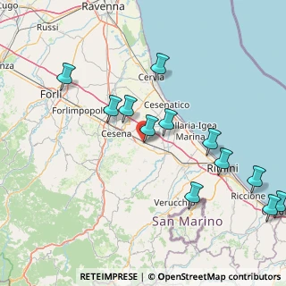 Mappa Via Giordano Umberto, 47035 Gambettola FC, Italia (18.4025)