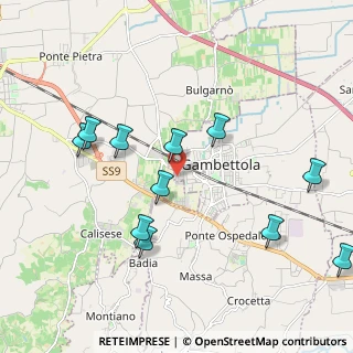 Mappa Via Giordano Umberto, 47035 Gambettola FC, Italia (2.19364)