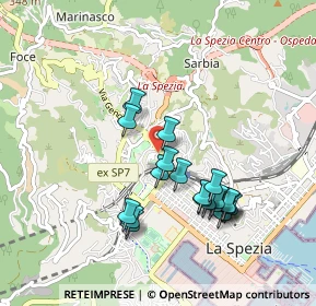 Mappa Scalinata Domenico Cortopassi, 19122 La Spezia SP, Italia (0.887)