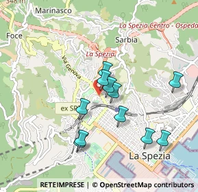 Mappa Scalinata Domenico Cortopassi, 19122 La Spezia SP, Italia (0.82818)