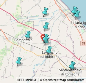 Mappa Via delle Rose, 47043 Gatteo FC, Italia (4.49727)