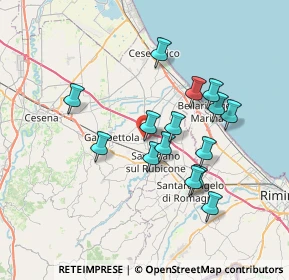 Mappa Via delle Rose, 47043 Gatteo FC, Italia (6.47133)