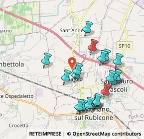 Mappa Via delle Rose, 47043 Gatteo FC, Italia (1.992)