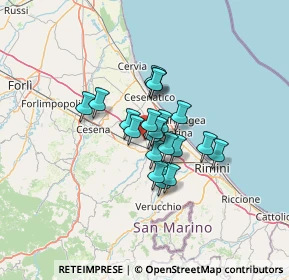 Mappa Via delle Rose, 47043 Gatteo FC, Italia (8.252)