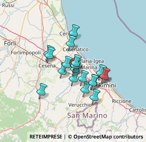Mappa Via delle Rose, 47043 Gatteo FC, Italia (9.71842)