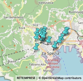 Mappa Via Oldoini Alfredo, 19122 La Spezia SP, Italia (0.895)