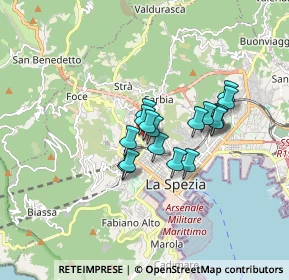 Mappa Via Oldoini Alfredo, 19122 La Spezia SP, Italia (1.20176)