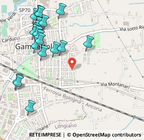 Mappa Via Monti, 47035 Gambettola FC, Italia (0.644)