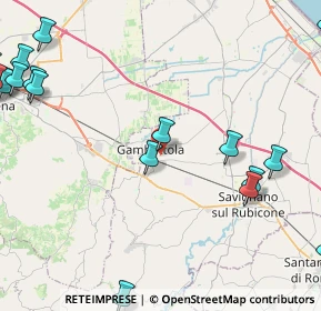 Mappa Via Monti, 47035 Gambettola FC, Italia (7.015)