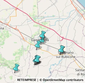 Mappa Via Monti, 47035 Gambettola FC, Italia (3.79727)