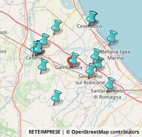 Mappa Via Monti, 47035 Gambettola FC, Italia (7.60313)