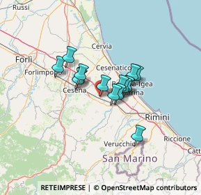 Mappa Via Monti, 47035 Gambettola FC, Italia (8.66933)