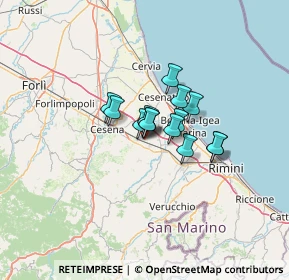 Mappa Via Monti, 47035 Gambettola FC, Italia (7.33143)