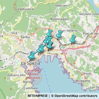 Mappa Via del Popolo, 19126 La Spezia SP, Italia (1.02273)