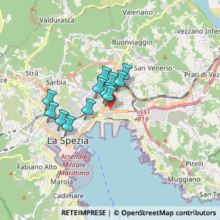 Mappa Via del Popolo, 19126 La Spezia SP, Italia (1.26417)