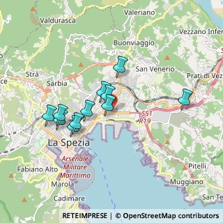 Mappa Via del Popolo, 19126 La Spezia SP, Italia (1.57273)