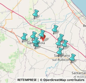 Mappa Via Sottorigossa, 47035 Gambettola FC, Italia (3.13833)
