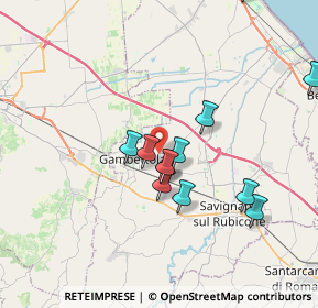 Mappa Via Sottorigossa, 47035 Gambettola FC, Italia (3.54083)