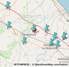 Mappa Via Sottorigossa, 47035 Gambettola FC, Italia (5.40182)
