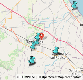 Mappa Via Sottorigossa, 47035 Gambettola FC, Italia (4.72333)