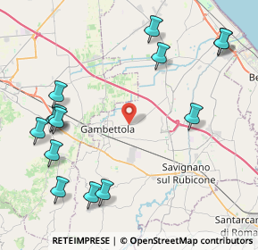 Mappa Via Sottorigossa, 47035 Gambettola FC, Italia (5.34643)