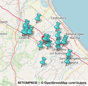 Mappa Via Corbara, 47035 Gambettola FC, Italia (6.176)