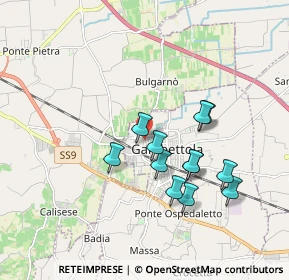 Mappa Via Corbara, 47035 Gambettola FC, Italia (1.61917)