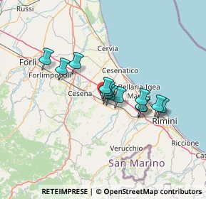 Mappa Via Corbara, 47035 Gambettola FC, Italia (9.90846)