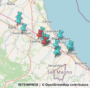 Mappa Via Corbara, 47035 Gambettola FC, Italia (10.65467)