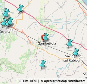 Mappa Via Corbara, 47035 Gambettola FC, Italia (6.22636)