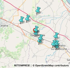 Mappa Via Corbara, 47035 Gambettola FC, Italia (3.48182)
