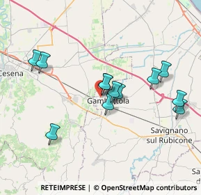 Mappa Via Corbara, 47035 Gambettola FC, Italia (3.46583)