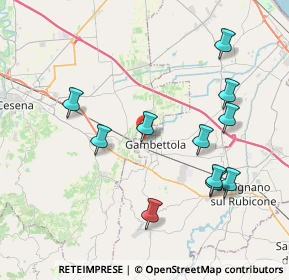 Mappa Via Corbara, 47035 Gambettola FC, Italia (4.13273)