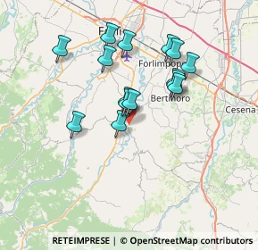 Mappa Str. Palareto Teodorano, 47014 Meldola FC, Italia (6.28733)