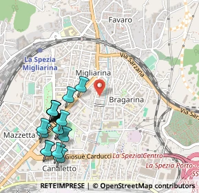 Mappa Via Bartolomeo Beverini, 19126 La Spezia SP, Italia (0.617)