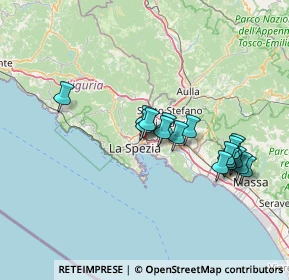 Mappa Via Bartolomeo Beverini, 19126 La Spezia SP, Italia (13.20588)