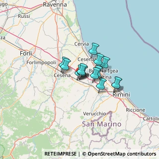 Mappa Via Antonio Gramsci, 47035 Gambettola FC, Italia (7.41714)