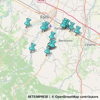 Mappa Via Sbaraglio, 47014 Meldola FC, Italia (6.42308)