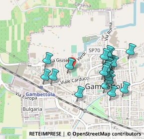 Mappa Via Giuseppe Verdi, 47035 Gambettola FC, Italia (0.4905)