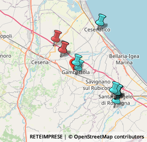 Mappa Via Giuseppe Verdi, 47035 Gambettola FC, Italia (7.85231)