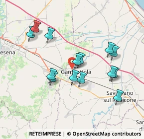 Mappa Via Giuseppe Verdi, 47035 Gambettola FC, Italia (3.55857)