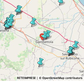 Mappa Via Giuseppe Verdi, 47035 Gambettola FC, Italia (5.8905)